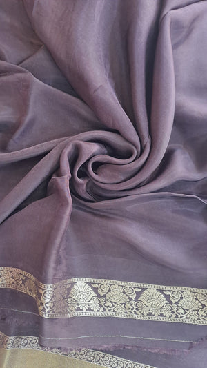 Premium Brown Shimmer Crepe Tissue Paper with Elegant Line Texture Online