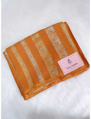 Mustard Zari Weaving Saree Inspired by Nita Ambani Online