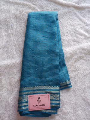 Assamese Handloom Persian Green Saree with Pink Contrast Blouse Online