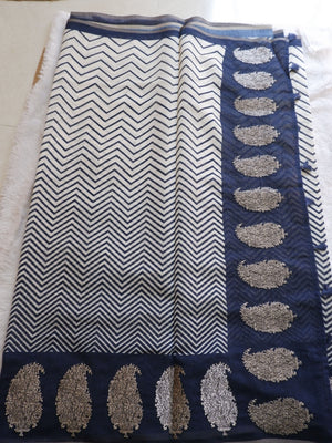 Elegant Chanderi Zigzag Sarees Online