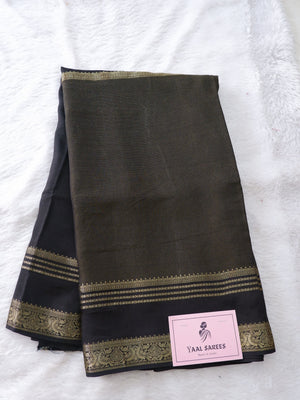 Black Tissue Half and Half Saree with Matching Blouse Online