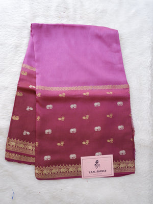 Purple fabric with gold patterns