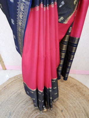 Tissue Saree with Elephant Zari Border online