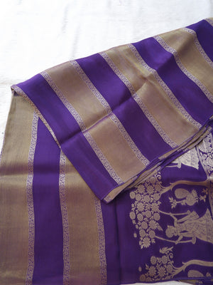 Luxury Indigo Shimmer Crepe Tissue Paper with Elegant Line Texture Online
