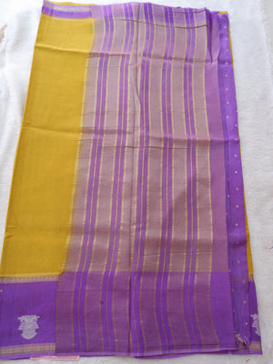 Purple and yellow fabric