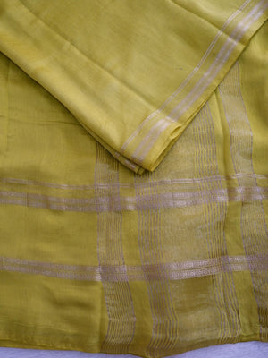 Assamese Handloom Light Green Saree with Red Contrast Blouse Online
