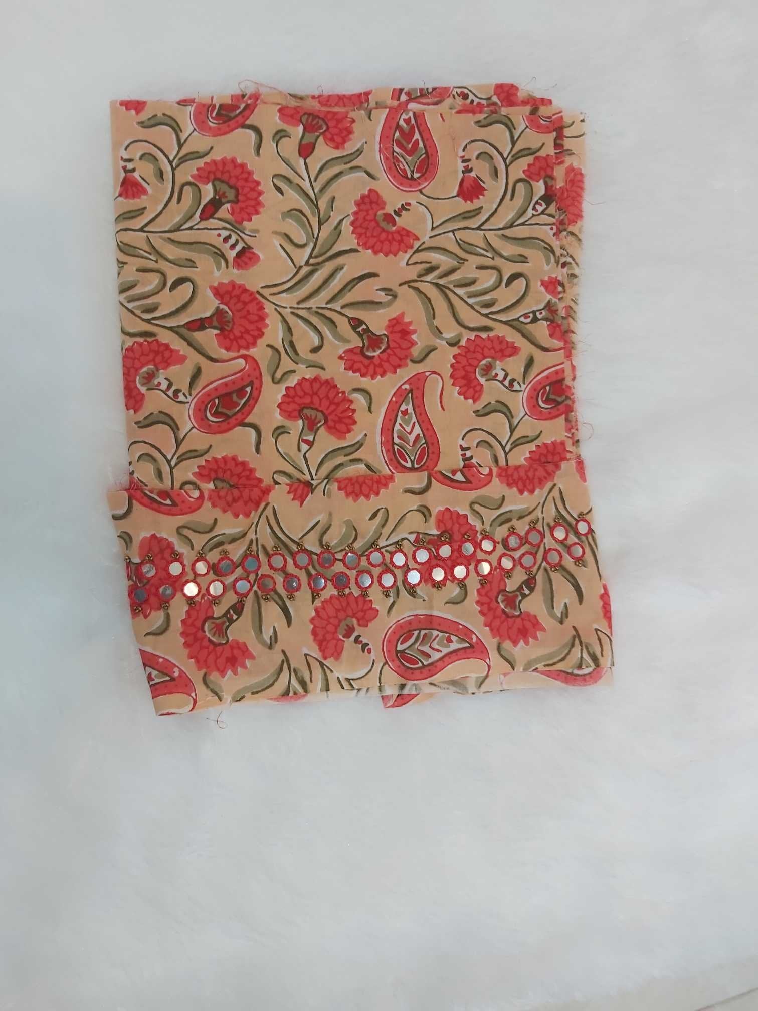 Mangalgiri Plain Cotton Saree Red