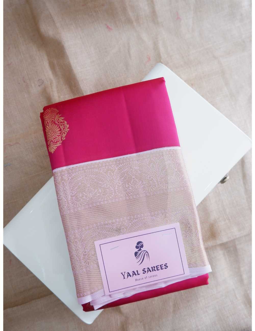 Pink & Baby Pink Pure Silk Saree