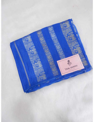 Nita Ambani Style Royal Blue Zari Saree Online