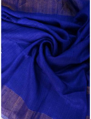 Blue Matka Silk Saree with Coin Butta Online