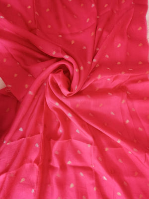 Assamese Handloom Purple Saree with Pink Contrast Blouse Online