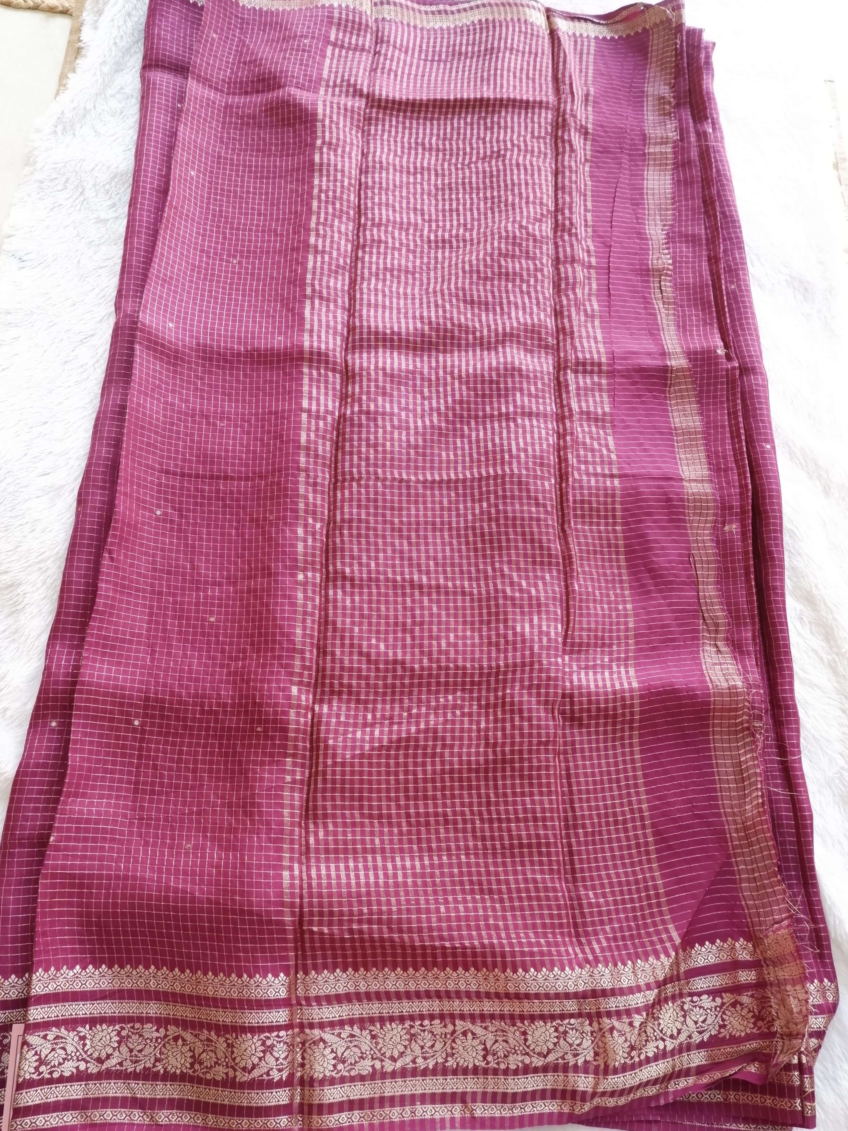 Assamese Handloom Wine Saree with Mustard Contrast Blouse Online