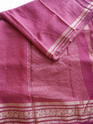 Assamese Handloom Wine Saree with Mustard Contrast Blouse Online