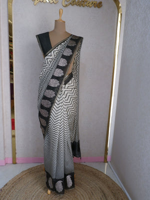 Elegant Chanderi Zigzag Sarees Online