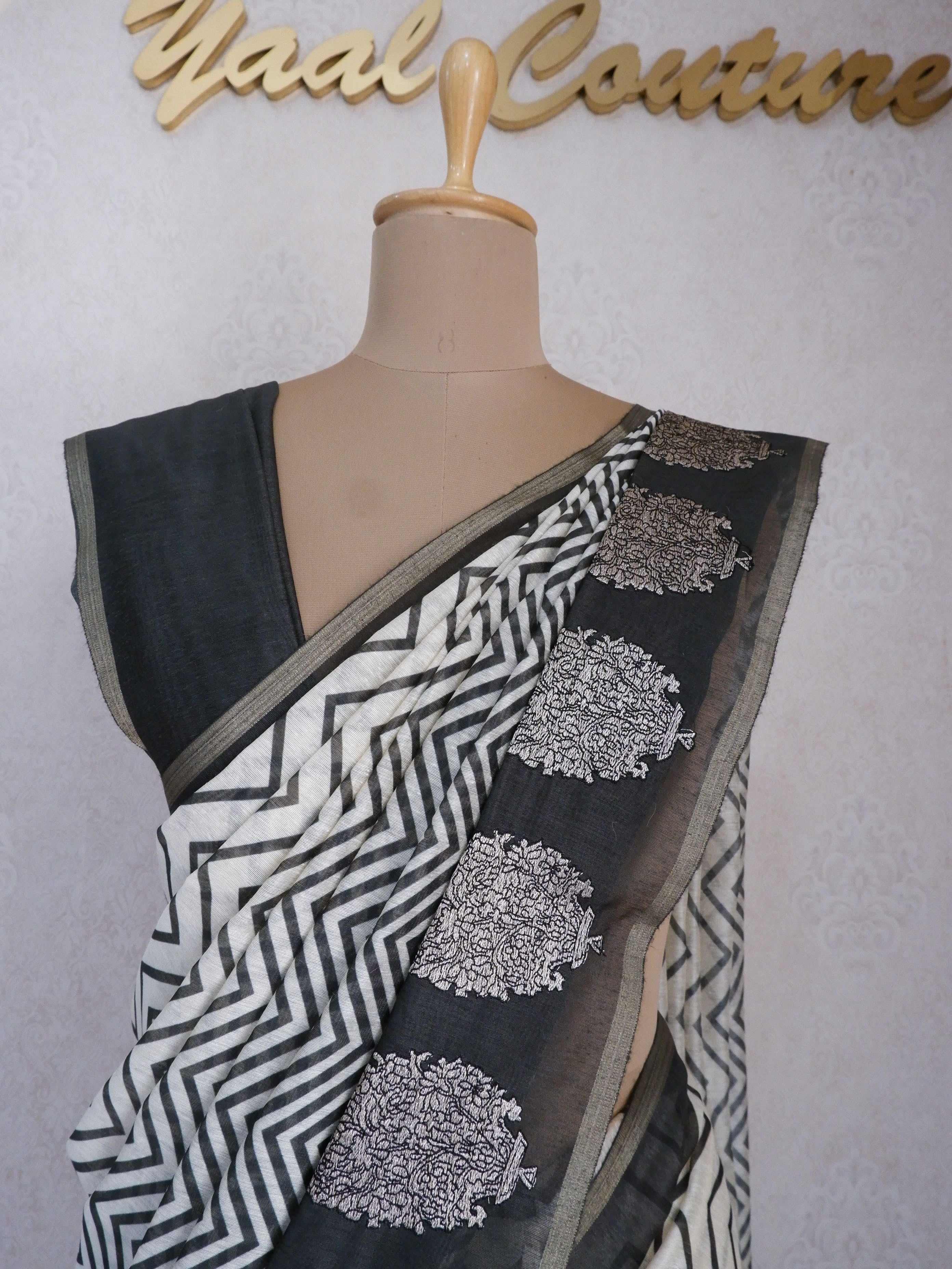 Elegant Chanderi Zigzag Sarees Online