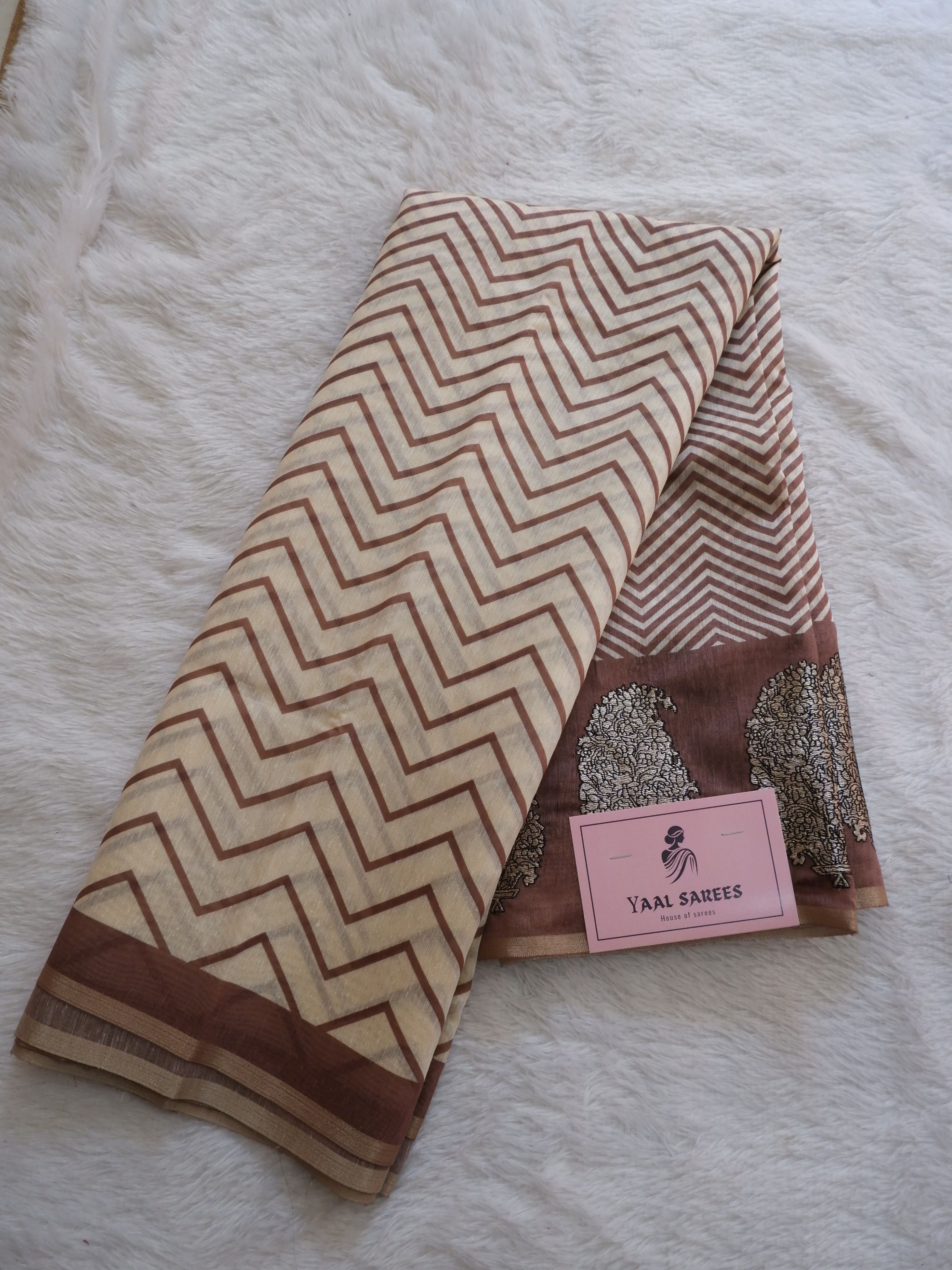 Elegant Chanderi Zigzag Sarees Online