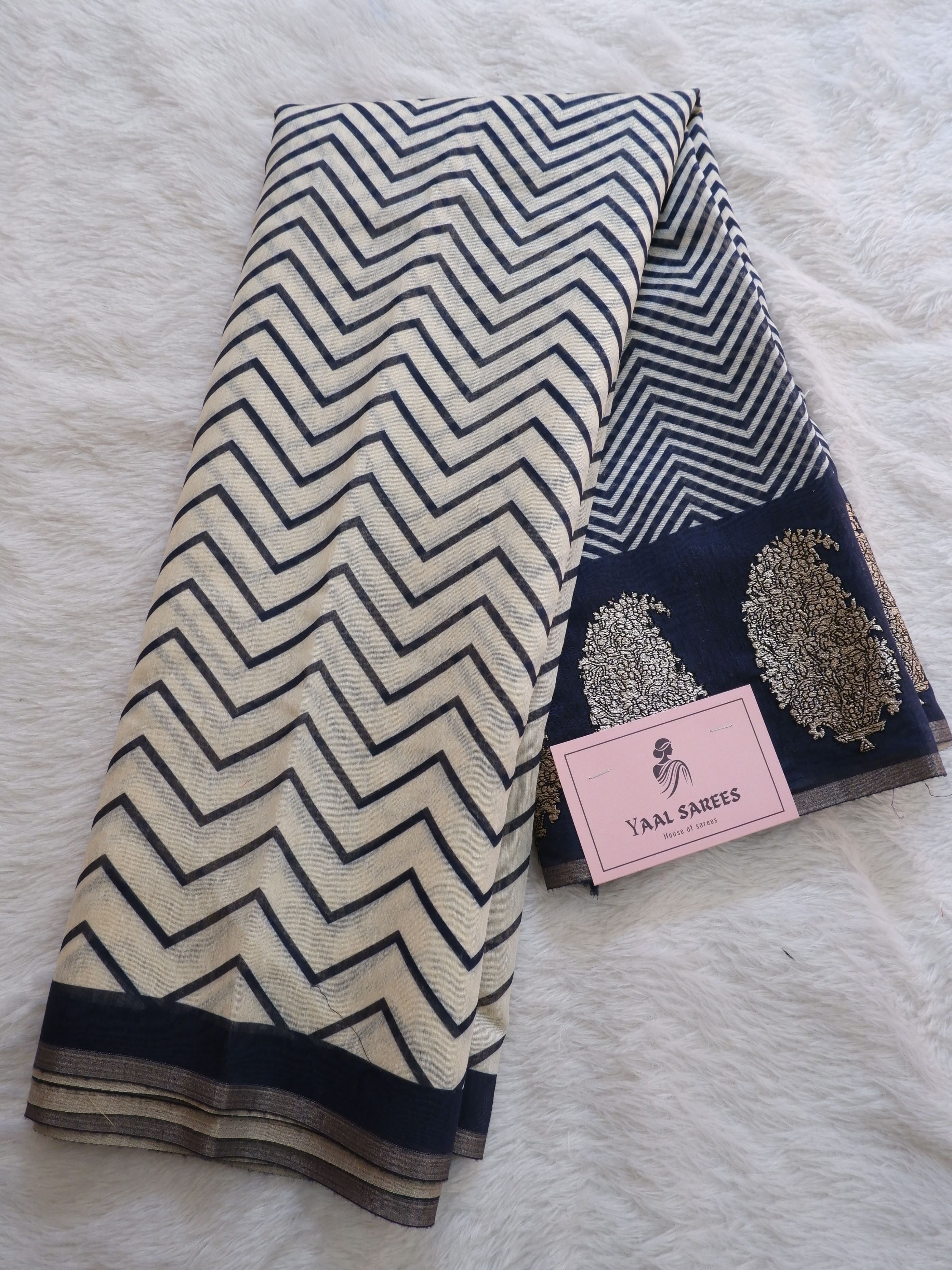 Elegant Chanderi Zigzag Sarees Online