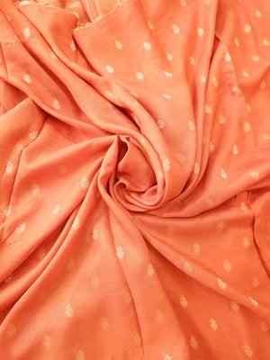 Orange Tissue Half and Half Saree with Matching Blouse Online