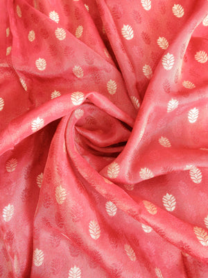 Red Tissue Saree with Elephant Zari Border Online