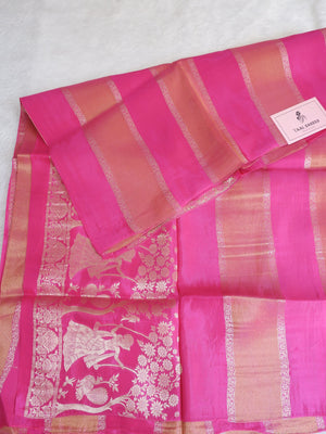 Premium Pink Shimmer Crepe Tissue Paper with Elegant Line Texture Online