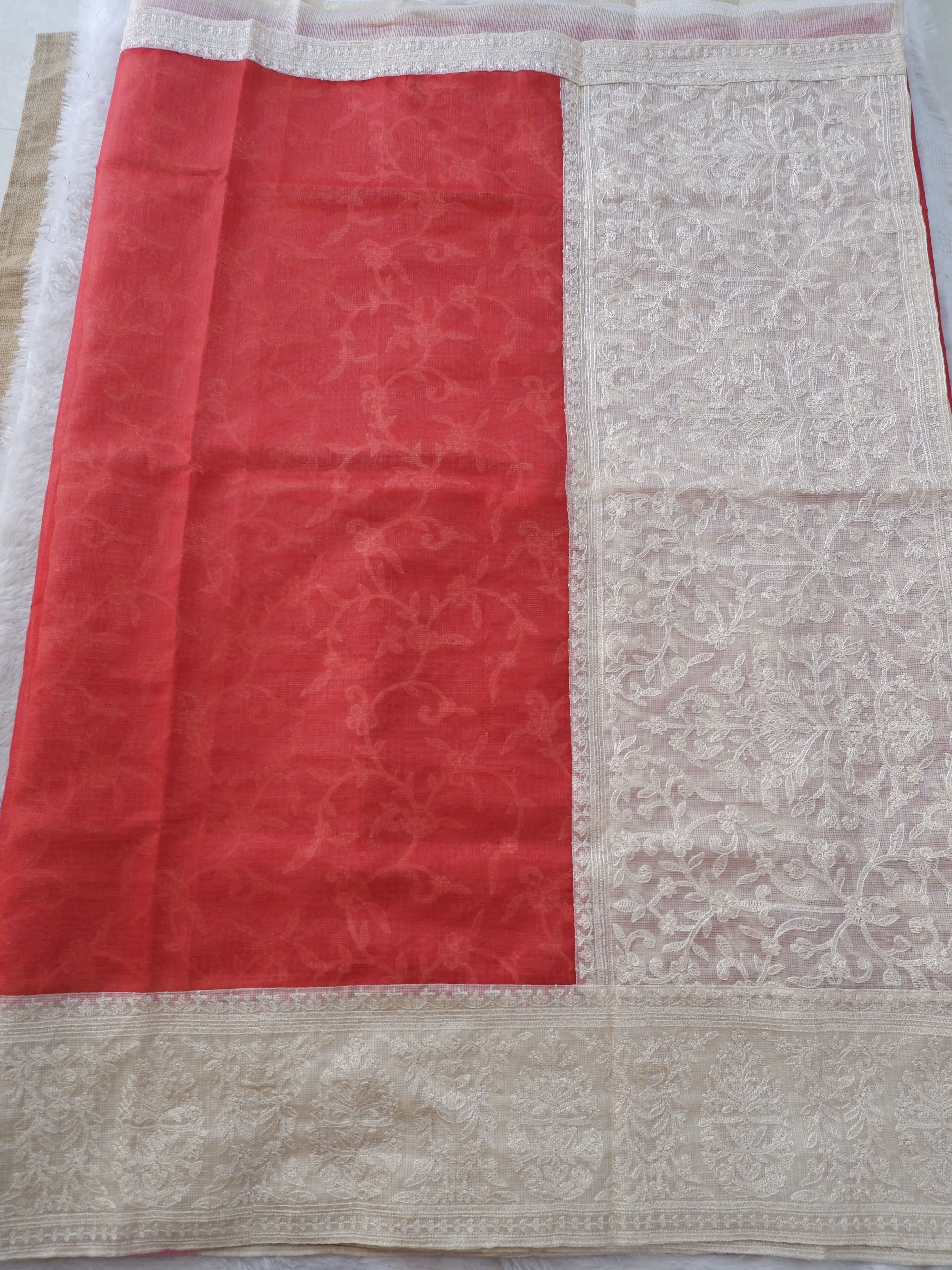 Elegant Kota Saree with Embroidered Border Online