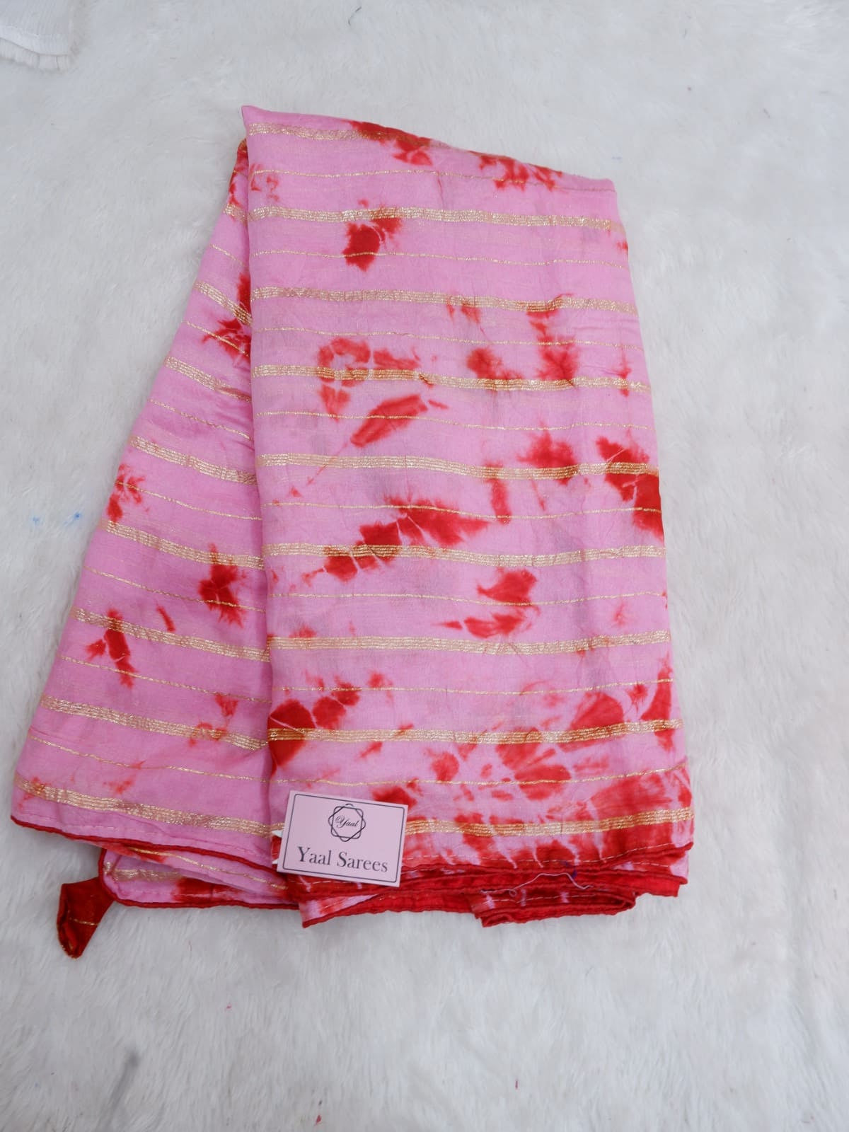 Elegant Shibori Pink & Red
