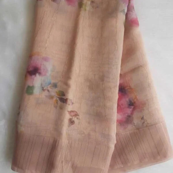 Double Fabric Organza Saree Online