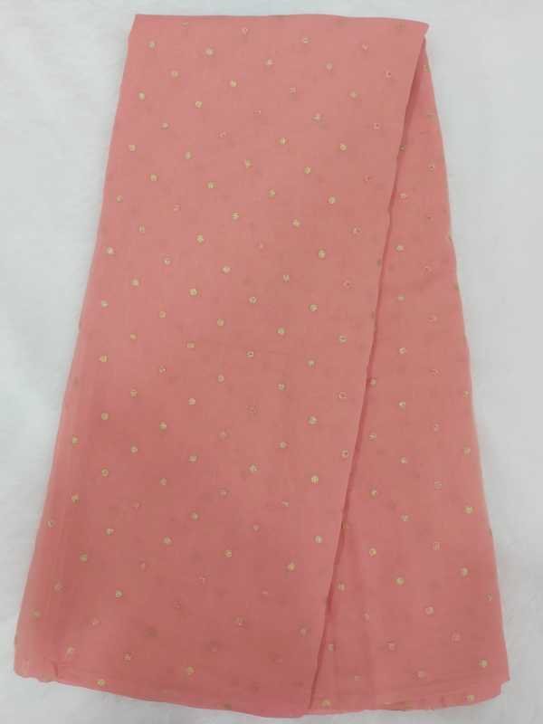 Mulmul Saree With Polka Dots.