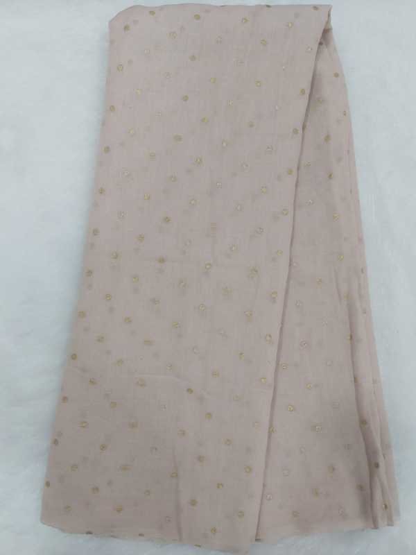 Mulmul Saree With Polka Dots.