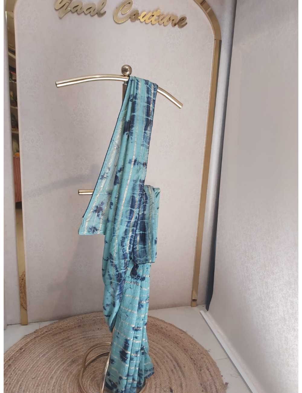 Elegant Shibori Teal & Blue