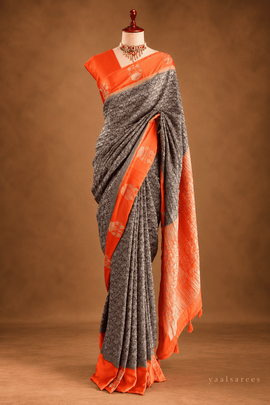 Crush Gorgette Silk Fabric | Elegant Crushed Georgette Material