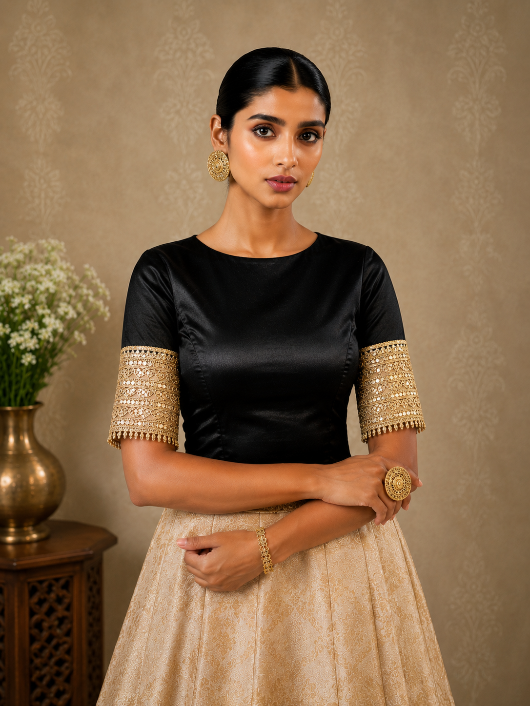 Black  color blouse