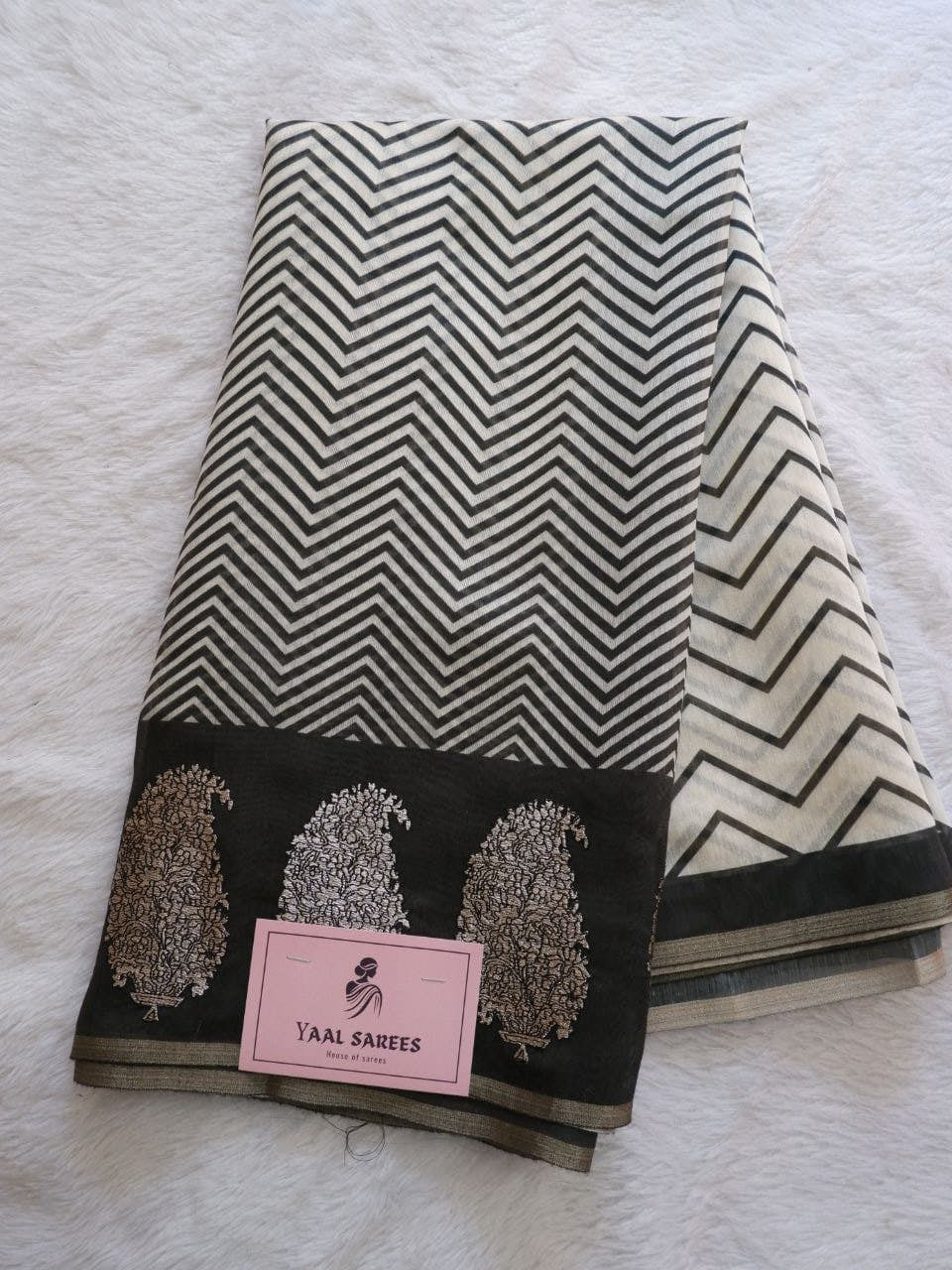  Elegant Chanderi Zigzag Sarees Online